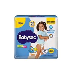 Fralda Softys Babysec Ultra Sec Hiper Tamanho XXXG - Contém 42 Unidades