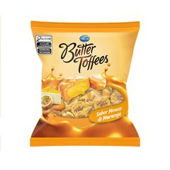 Bala Recheada Arcor Butter Toffees Maracujá - Contém 400g