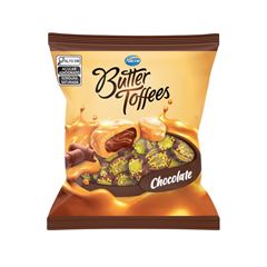Bala Recheada Arcor Butter Toffees Chocolate - Contém 400g