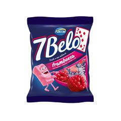 Bala Mastigável Arcor 7 Belo Framboesa - Contém 90g