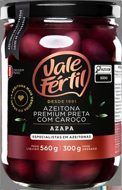 VF AZEITONA PRETA PREMIUM AZAPA VID 300G