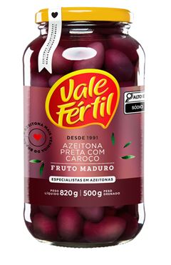 VF AZEITONA PRETA VIDRO 500G