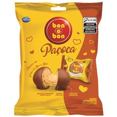 Bombom Arcor Bon o Bon Paçoca - Contém 75g