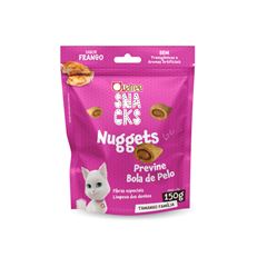QUATREE SNACKS NUGGETS GATO BOLA DE PELO FRANGO 150G