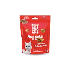QUATREE SNACKS NUGGETS GATO BOLA DE PELO CARNE 60G