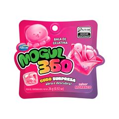 Bala Gelatinosa Arcor Mogul 360 Cubo Morango - 26g