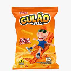 Gulão Assado Sabor Cheddar e Bacon- Contém 10 Unidades - 120g