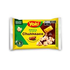 Popcorn para Micro-Ondas Yoki Sabor Churrasco com Sal - Contém 90g