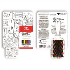 Escova Cabelo Condor Raquete para Colorir- 1 Unidade