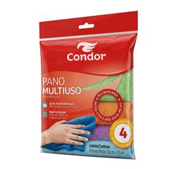 Pano Condor Multiuso Microfibra - 4 Unidades