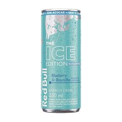 Red Bull Energético Sugar Free Ice  - Contém 250ml com 04 latas