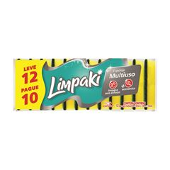 Esponja Condor Multiuso Limpaki LV 12 PG 10 - 12 Unidades