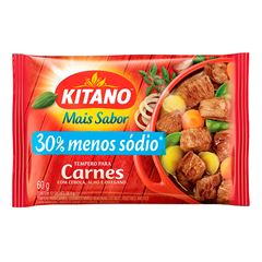Mais Sabor em Pó Kitano Tempero para Carne 60 gramas,Contém 12 saches.
