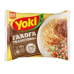 Farora Yoki de Mandioca Temperada, Contém 500 gramas.