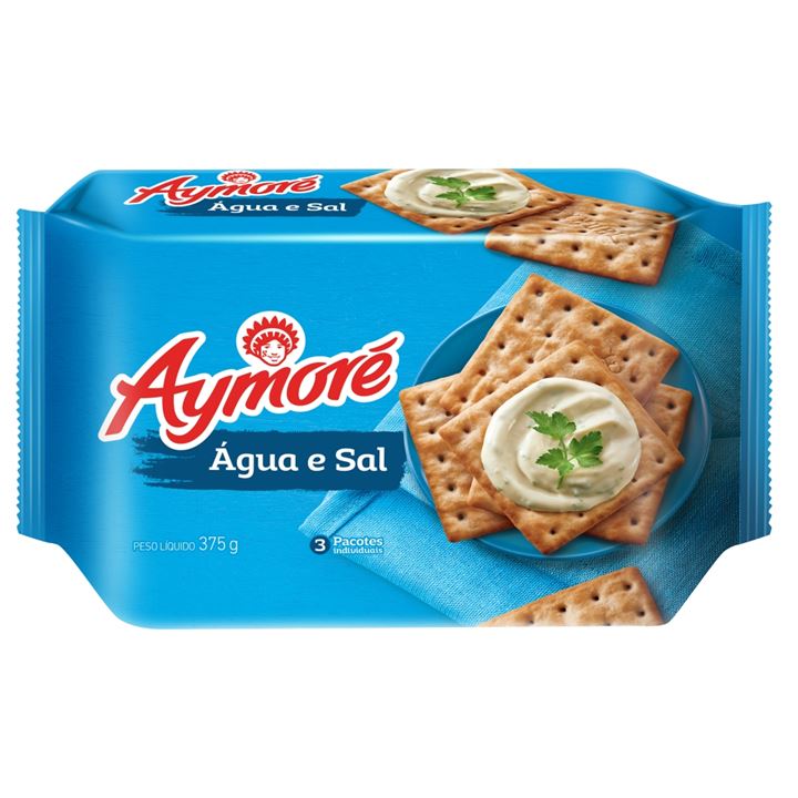Biscoito Aymoré Água e Sal Multipack 