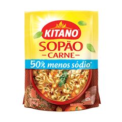 Sopão Kitano Carne, Contém 196 gramas.