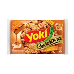 Popcorn para Micro-Ondas Yoki Cobertura  Sabor Caramelo, Contém 160 gramas.