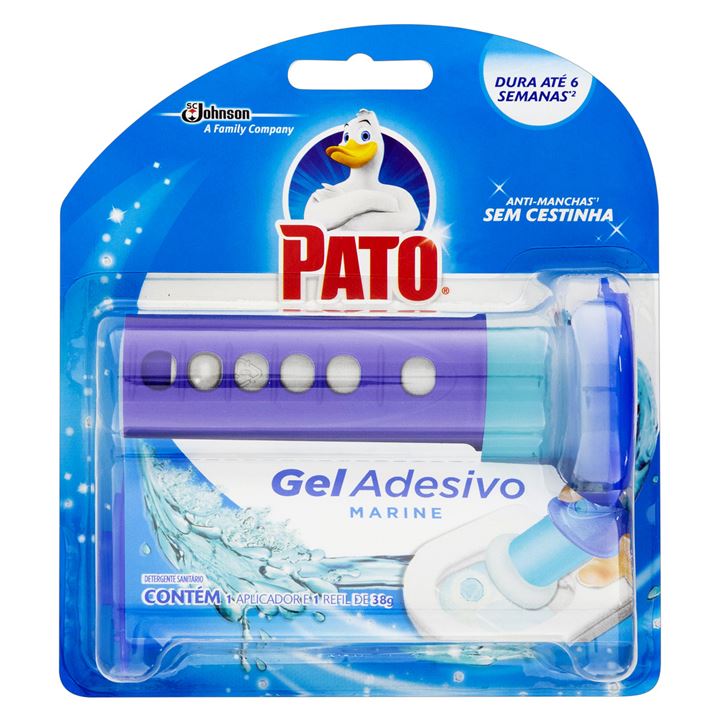 Desodorizador Sanitário Pato Gel Adesivo Marine Aparelho 6 Discos    
