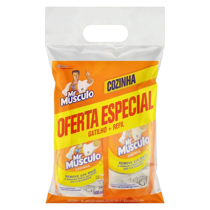 Limpador para Cozinha Mr Musculo Gatilho + Refil 