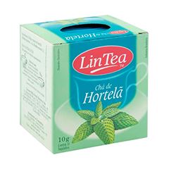Chá de Hortelã Lintea 10g, Contém 10 saquinhos.