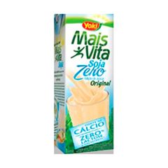 Bebida de Soja Yoki Mais Vita Sabor Original Zero Baunilha, Contém 1 litro.