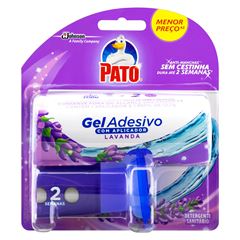Desodorizador Sanitário Pato Gel Adesivo Aplicador + Refil Lavanda 2 discos, Contém 2 unidades.