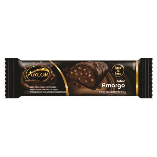 Chocolate Barra Arcor Recheada Bonobon Amargo 35g    