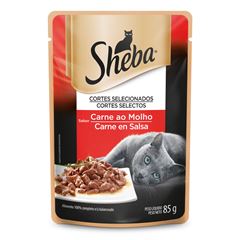 Ração Sheba Carne ao Molho Adulto