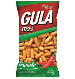 Gula Sticks Gulozitos Pimenta com 20 unidades, Contém 100 gramas.   