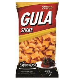 Gula Sticks Gulozitos Churrasco com 20 unidades, Contém 100 gramas.