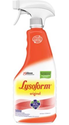 Desinfetante Lysoform Líquido Original Aparelho, Contém 500ml.  