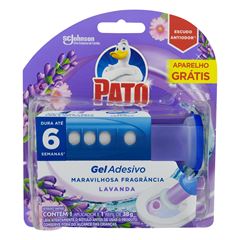 Desodorizador Sanitário Pato Gel Adesivo Citrus  6 Discos Aplicador Grátis, Contém 1 unidade.   