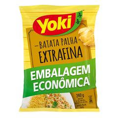 Batata Yoki Palha Extra Fina Embalagem Econômica, Contém 240 gramas.