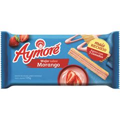Biscoito Aymoré Wafer Morango 