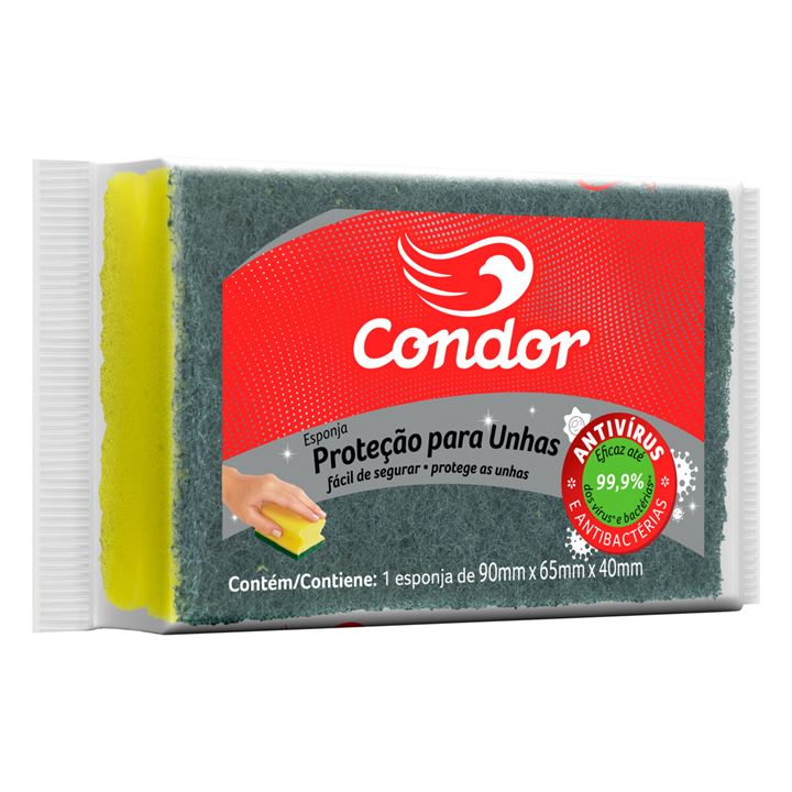 Esponja Condor Proteção para Unhas Pacote com 12 unidades.REF 1537