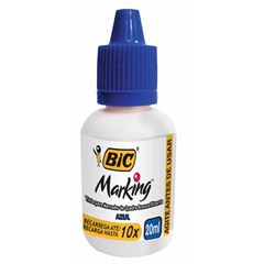 Tinta Bic para Marcador de Quadro Branco Cor Azul - 1 Unidade