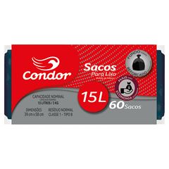 Saco de Lixo Condor 15 Litros - 60 Sacos