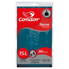 Saco de Lixo Condor 15 Litros com 20 Sacos