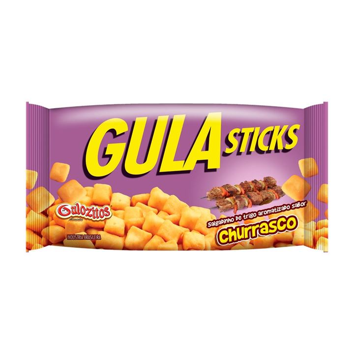 Gula Sticks Gulozitos Churrasco c/ 20 unidades de 70 gramas