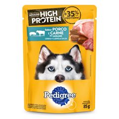 Sachê Pedigree 85g High Protein Sabor Carne de Porco