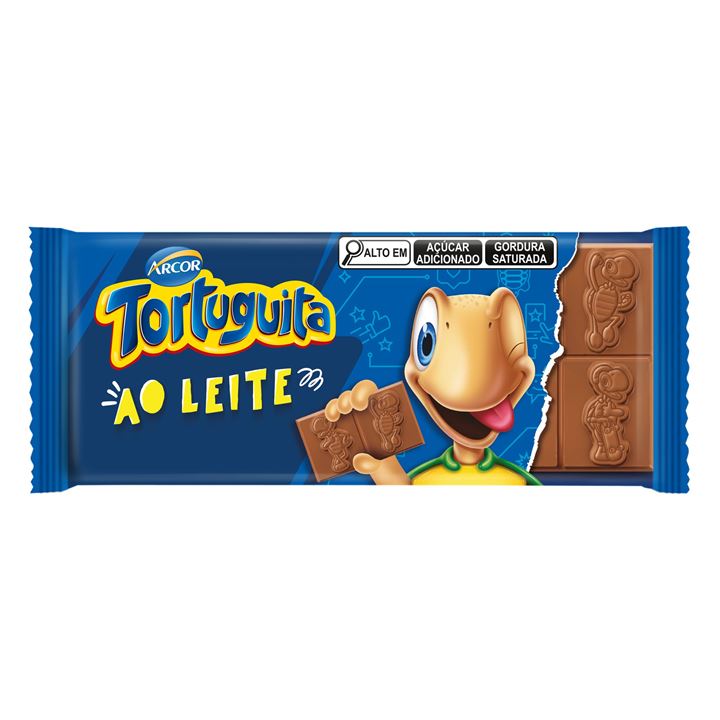 Chocolate Barra Arcor Tortuguita Leite 80g  