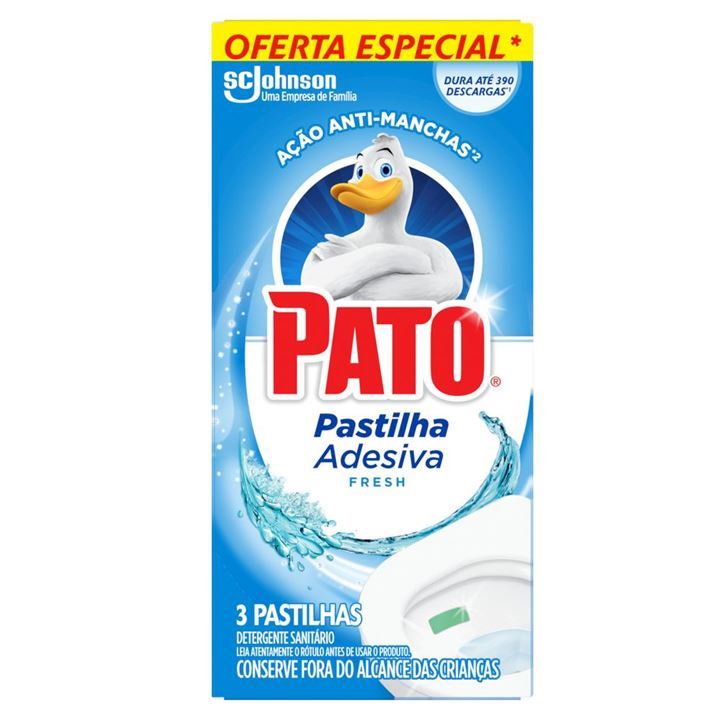 Detergente Sanitário Pato Pastilha Adesiva Fresh