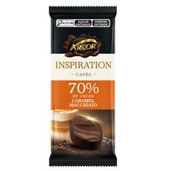 Tabletes Arcor Chocolate Amargo 70%, Inspiration Caramel  Macchiato 80g