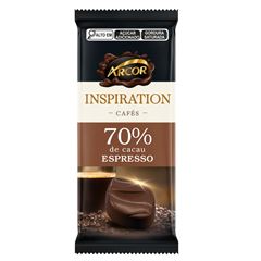 Tabletes Arcor Chocolate Amargo 70%, Inspiration Café Especial 80g