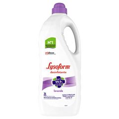 Desinfetante Lysoform Líquido Lavanda, Contém 2 litros.