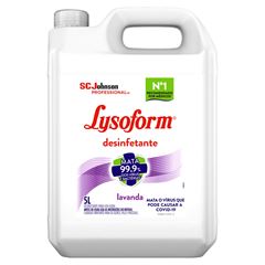 Desinfetante Lysoform Líquido Lavanda, Contém 5 litros.