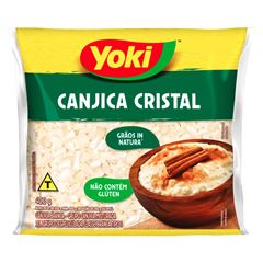 Canjica Yoki Cristal,Contém 400 gramas.