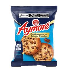 Biscoito Aymoré Cookies sabor Baunilha com gotas de Chocolate Embalagem 20g
