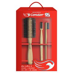 Condor Escova Cabelo Kit 95 Anos + Escova Dental