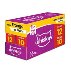 Ração Whiskas Sabor Frango Adulto L12P10